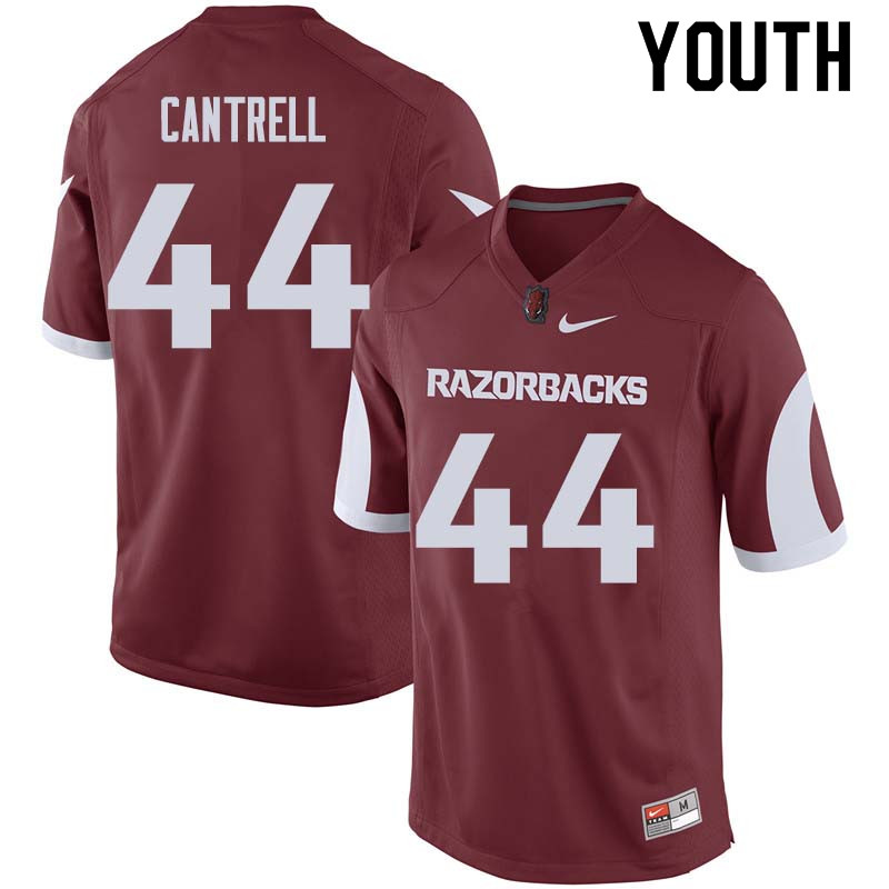 Youth #44 Austin Cantrell Arkansas Razorback College Football Jerseys Sale-Cardinal - Click Image to Close